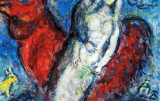 Chagall la mariée en bleu