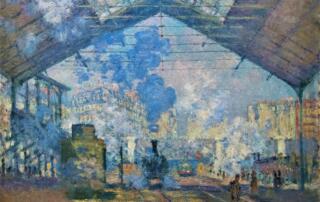 La gare saint Lazare de Monet conférence projection