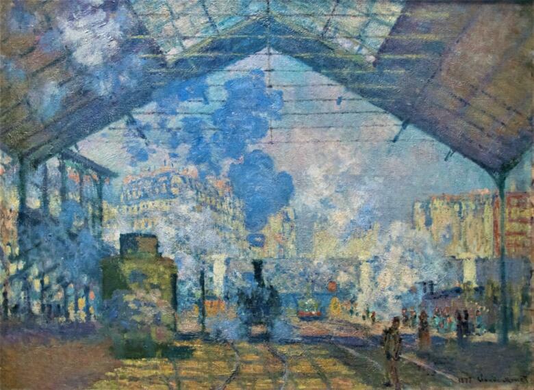 La gare saint Lazare de Monet conférence projection