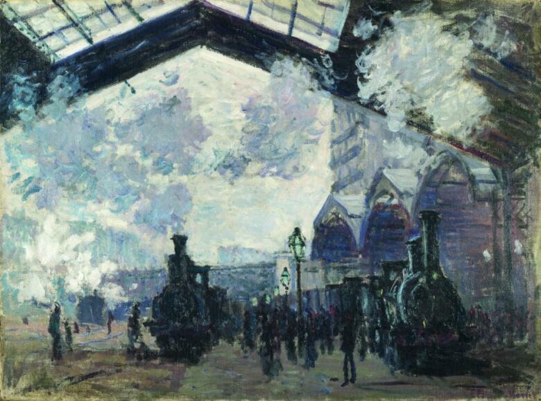 Monet la gare saint Lazare conférence projection