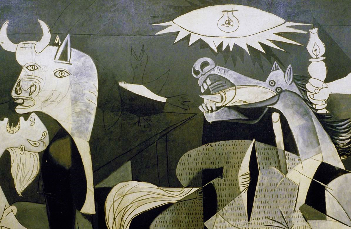 Guernnica de Picasso conférence projection