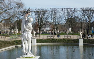 Le palais des Tuileries en son jardin